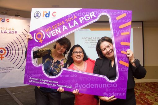 Lanzamos la campaña “No estás sola, ven a la PGR” contra la discriminación hacia la mujer en El Salvador