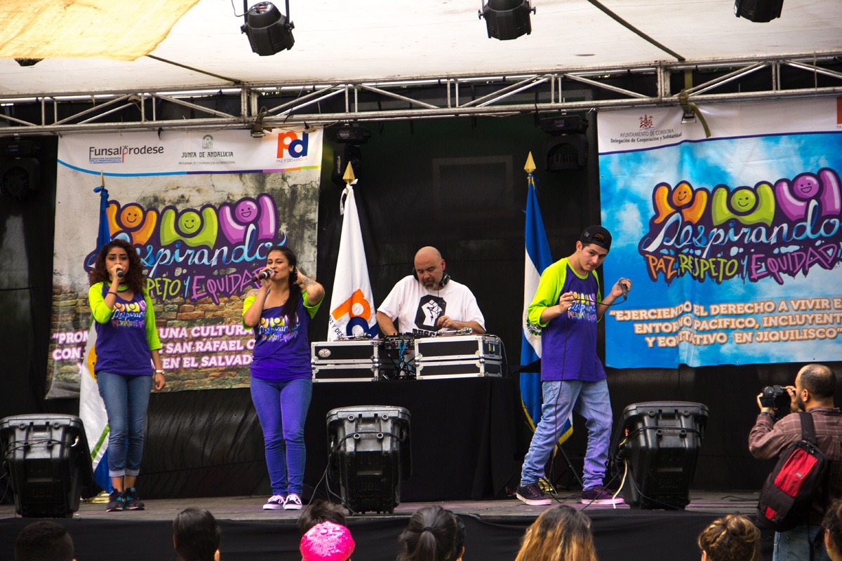 Presentamos la campaña “Respirando paz” en Jiquilisco, El Salvador