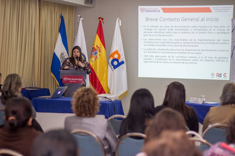 Finalizamos la campaña “No estás sola, denuncia” en El Salvador