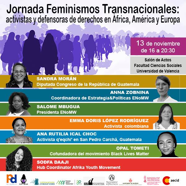 Organizamos en Valencia la Jornada “Feminismos Transnacionales”, junto con Por ti Mujer y Alianza por la Solidaridad